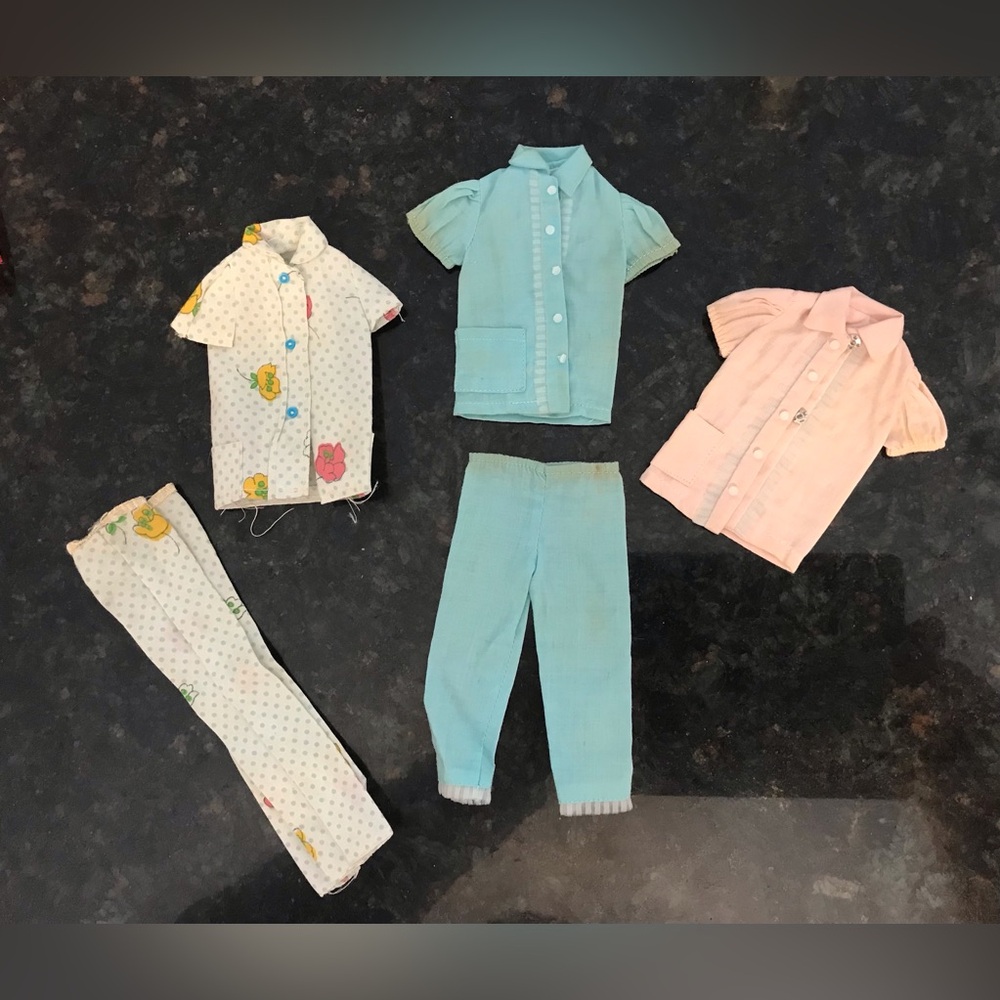 Vintage Barbie 1960’s Pajama Lot 5 pc